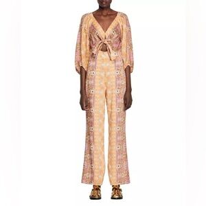 Sandro
Dieppe Printed Wide Leg Jumpsuit